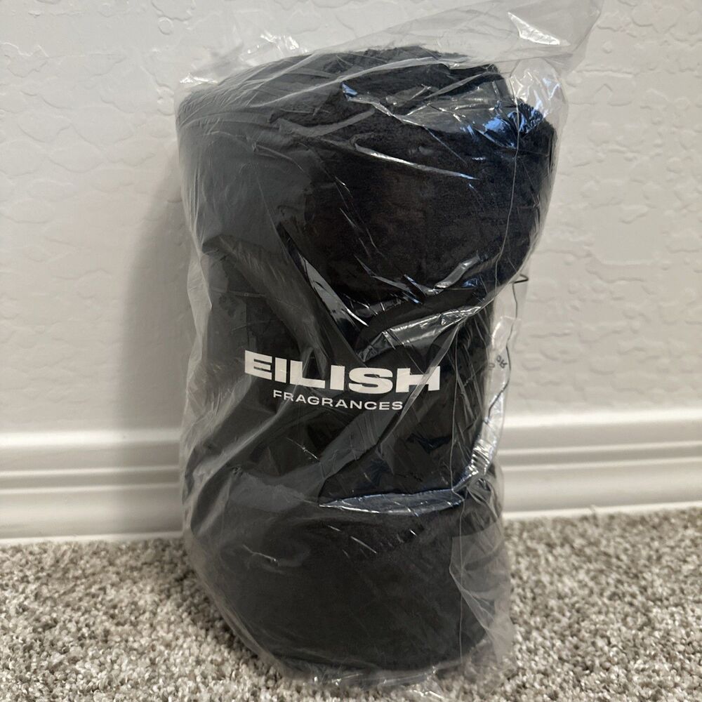 Billie Eilish Fragrances Black Throw Blanket NEW Limited Edition